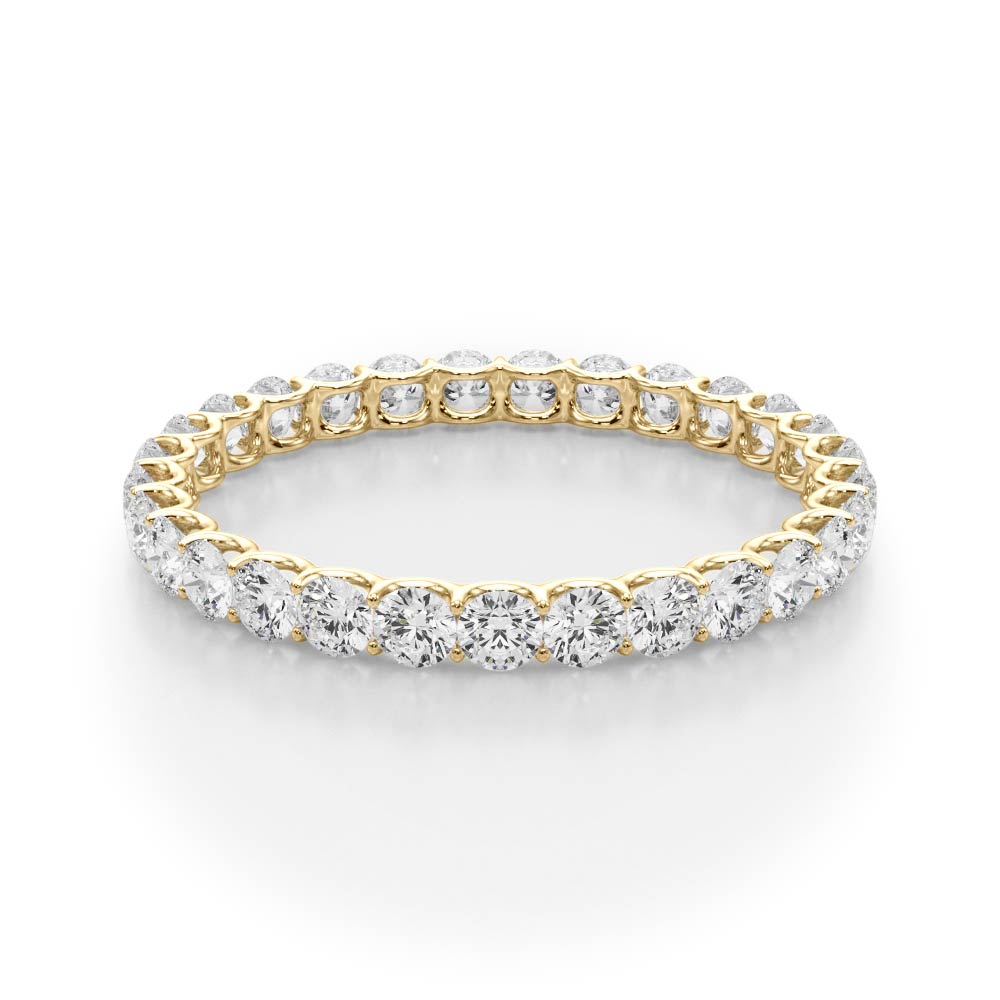 1.25 Ct Diamond Eternity Wedding Band 14K Gold