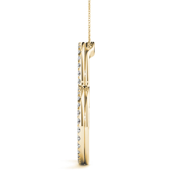 1/2 Ct Diamond Heart Pendant Necklace In 10K Solid Gold