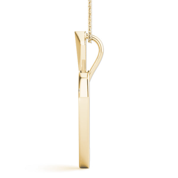 1/4 Ct Diamond Heart Pendant Necklace With Chain In 14K Gold