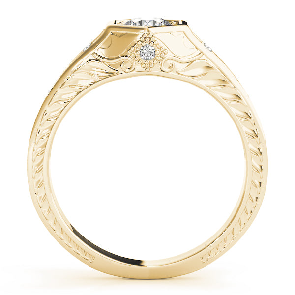 0.50 Ct Diamond Bridal Set Engagement Wedding Band In 14K Gold