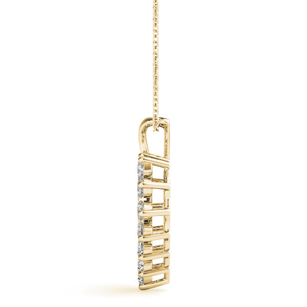 1/3 Ct FG/VVS1 Diamond Heart Pendant In 14K Gold With Chain