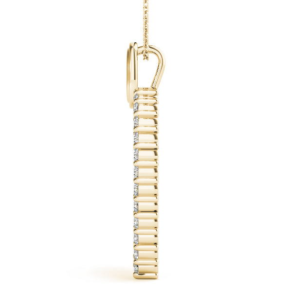 1.00  Ct Diamond Heart Pendant Necklace In 14K Gold