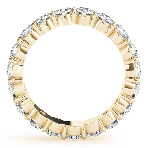 1/2 Ct Diamond Full Eternity Wedding Band In 14K Yellow Gold
