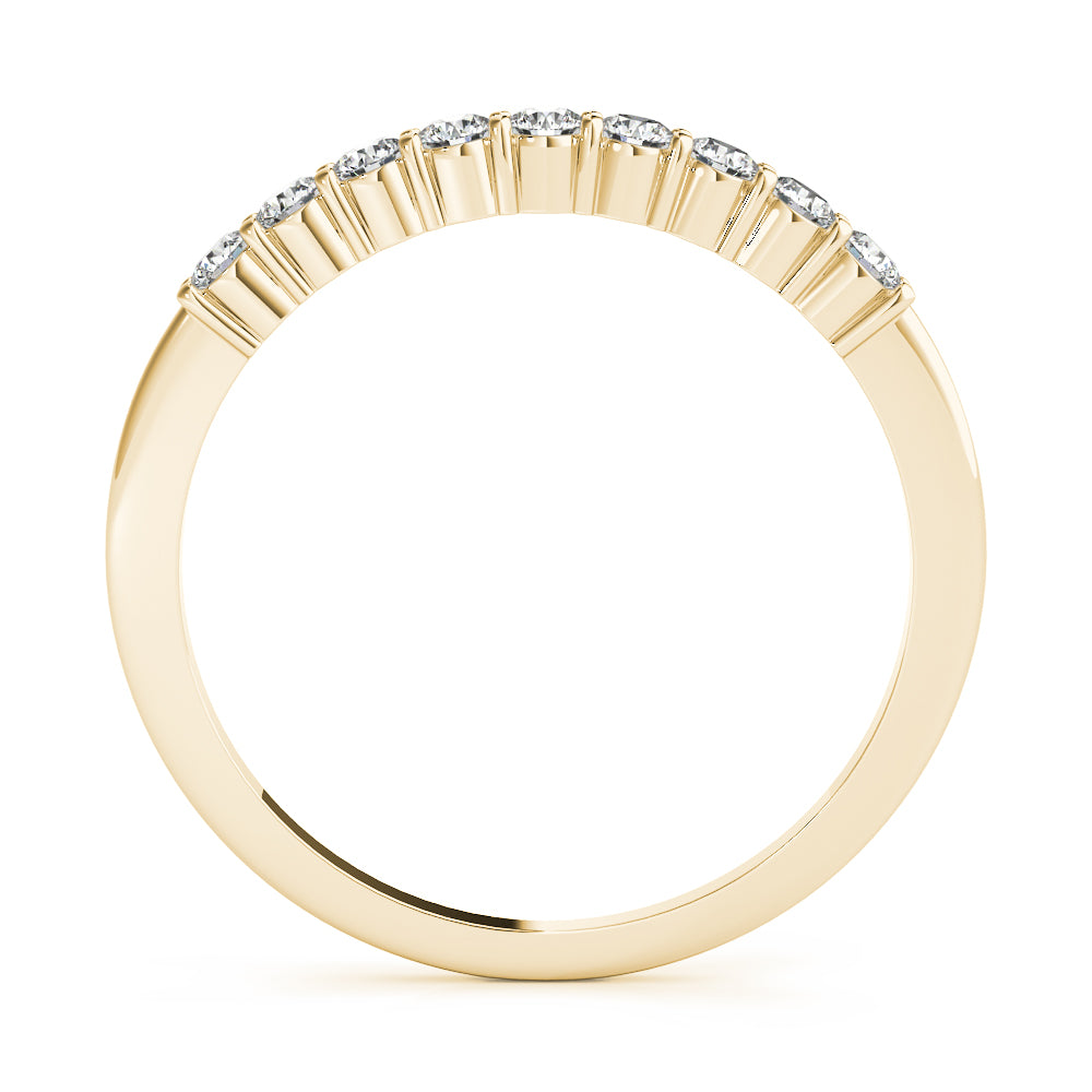 0.25 Ct  FG/VVS1 Round Diamond Wedding Band In 14K Gold