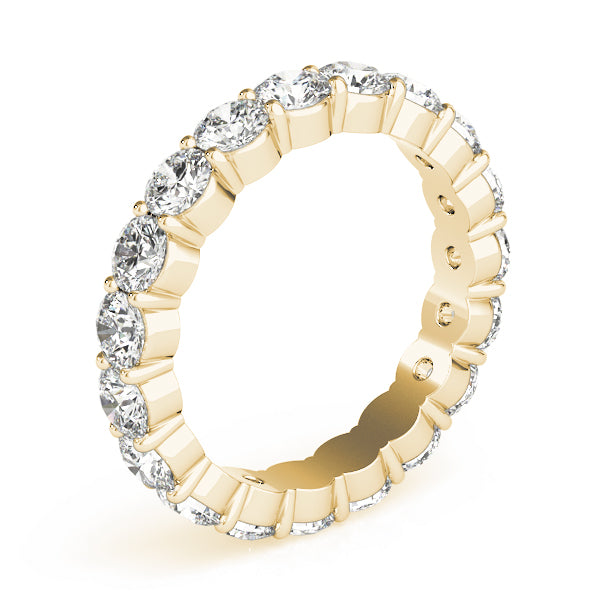 1/2 Ct Diamond Full Eternity Wedding Band In 14K Yellow Gold