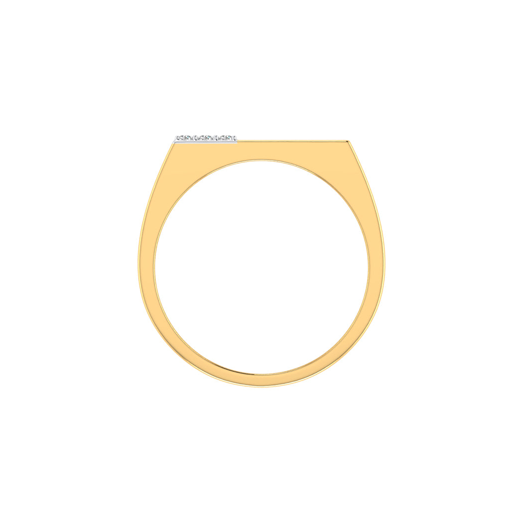 0.14Ct Diamond Men Wedding Engagement Band In 14K Solid Gold