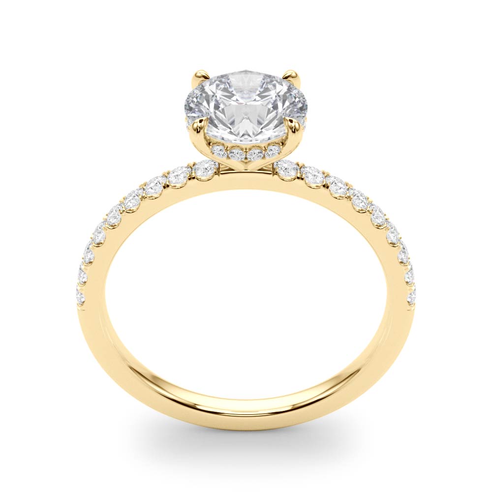 Engagement Solitaire Ring 0.75 Ct Diamond Wedding Ring In 14K Rose White & Yellow Gold