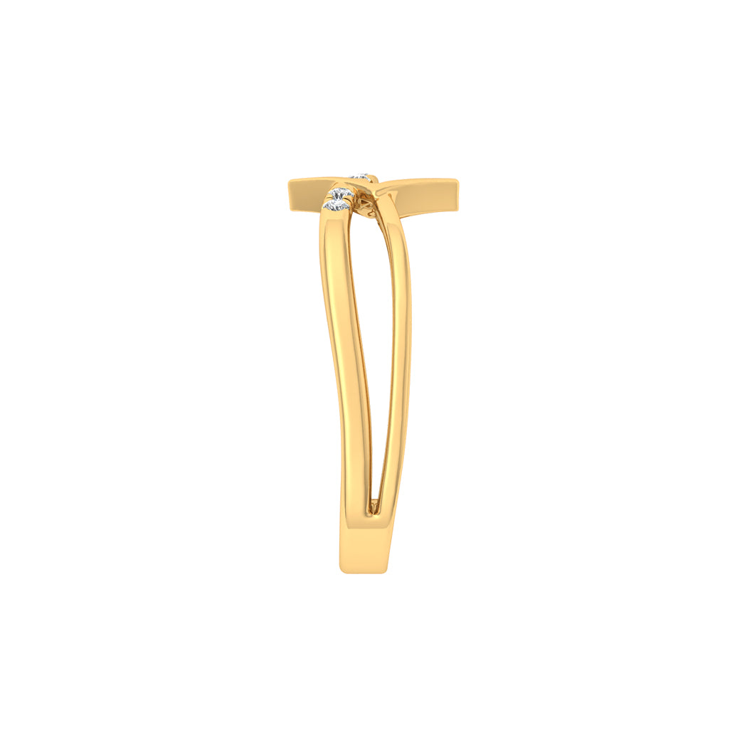 0.07Ct Diamond 14K Gold Wedding Engagement Band Women Jewelry