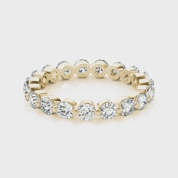 0.65CT Diamond Eternity Wedding Band in 14K Gold