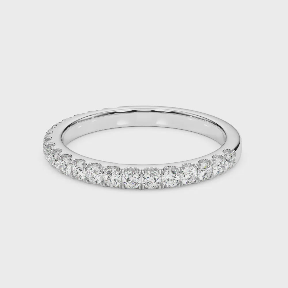 Classic Romance: 10k Split Prong Wedding Bands