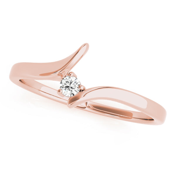 0.05 Carat FG/VVS1 Round Diamond Wedding Engagement Band In 14K Gold