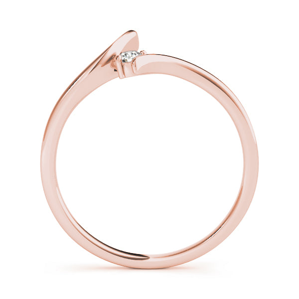 0.05 Carat FG/VVS1 Round Diamond Wedding Engagement Band In 14K Gold