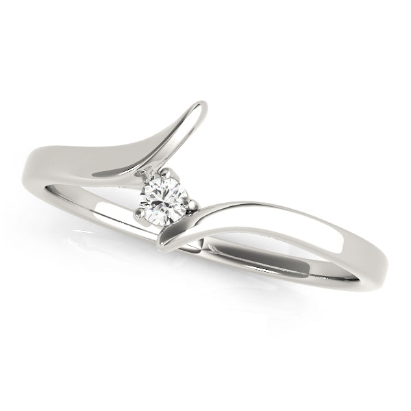 0.05 Carat FG/VVS1 Round Diamond Wedding Engagement Band In 14K Gold