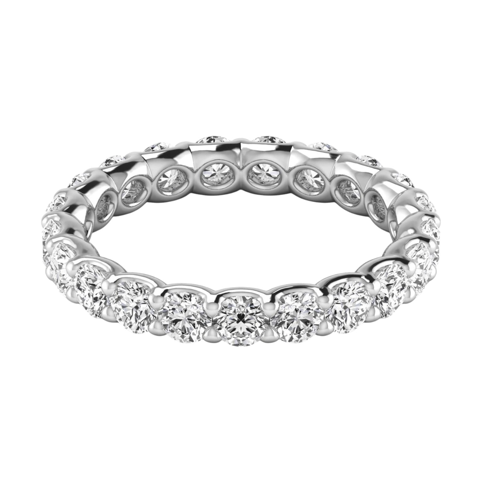 2.00 Ct Classic Round Diamond Eternity Band in 14K Gold