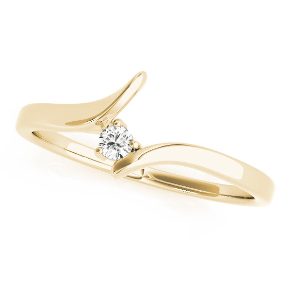 0.05 Carat FG/VVS1 Round Diamond Wedding Engagement Band In 14K Gold